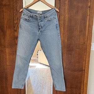 Agolde Light Blue Straight Leg Women's Jeans